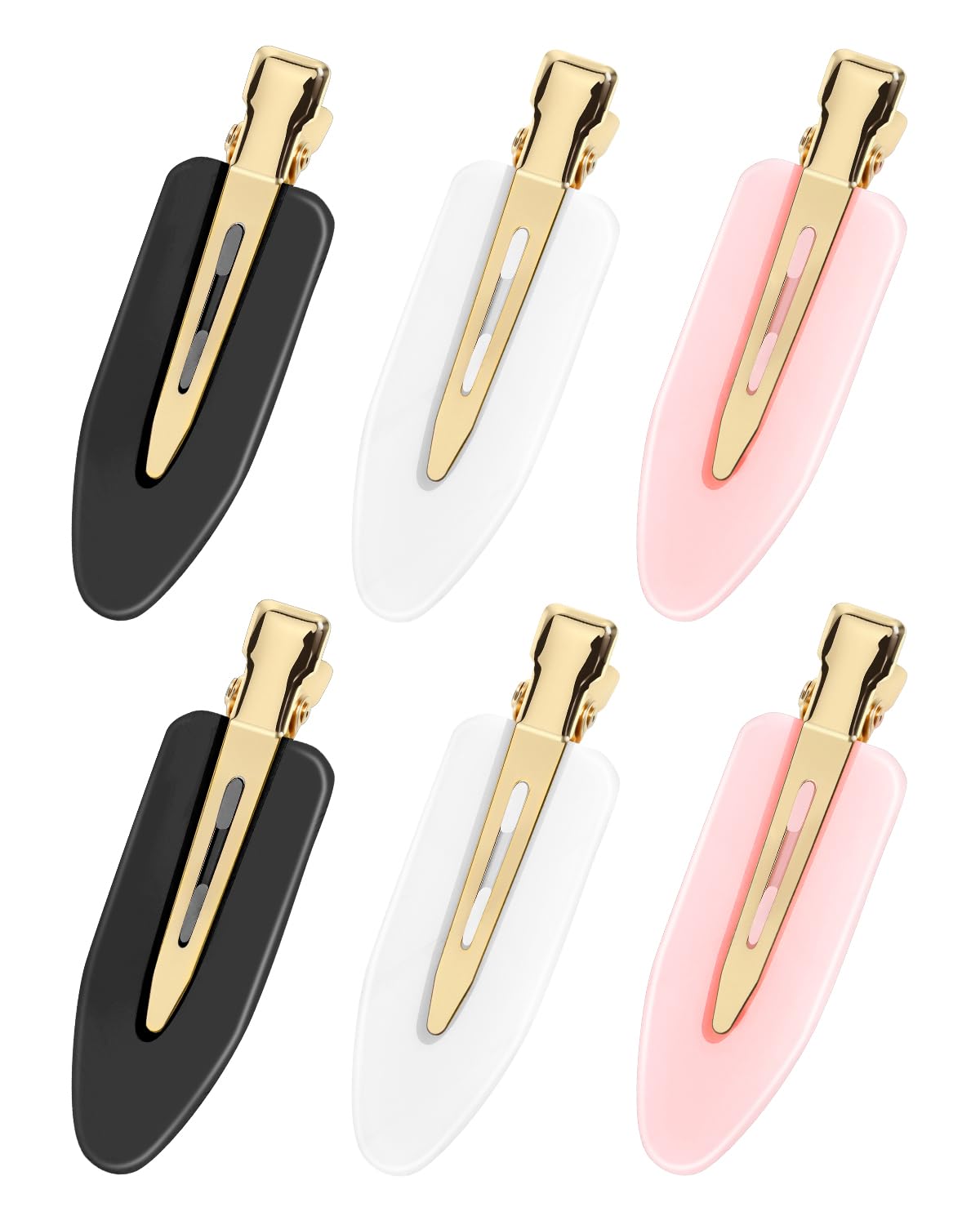 Amizo 6 Pcs Creaseless Flat Hair Clips for Makeup and Daily Beauty Routine Beauty and Personal Care AMIZO Default Title