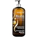 Majestic Pure Biotin Conditioner for Hair Loss - Thickening & Volumizing Conditioner, with DHT-3 Blocker, Keratin & Rosemary Oil, Sulfate Free, All