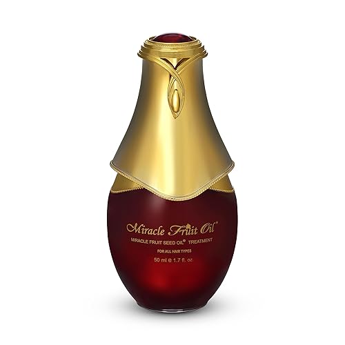 Miracle Fruit Seed Hair Oil - 50ml Treatment for All Types - Ultra Shiny, Strong Oil for Dry Hair and Growth - Prevents Breakage and Hair Loss