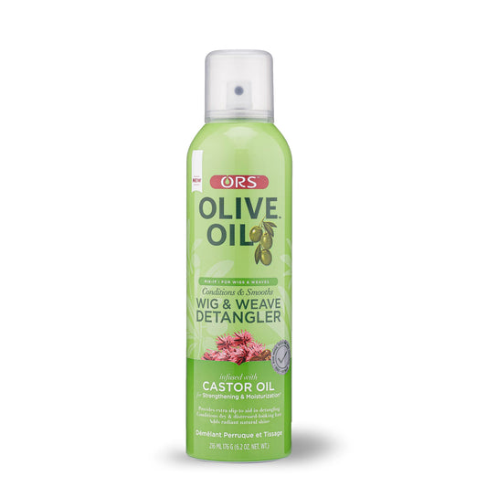 Olive Oil Fix-It Wig for Wigs & Weaves Detangler infused with Castor Oil for Strenghtening & Moisturization (6.2 oz)