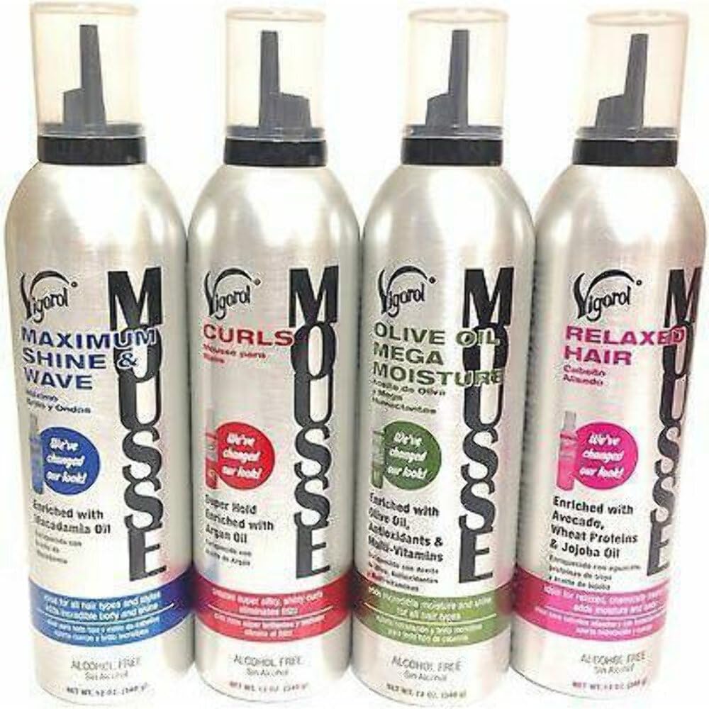 Vigorol Relaxed Hair Mousse, 12 Ounce