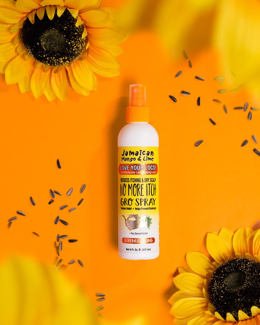 Jamaican Mango & Lime No More Itch Spray - Soothing Scalp Regular Relief for Locs, Braids, Twists & Protective Styles - 8 oz (Pack of 1)