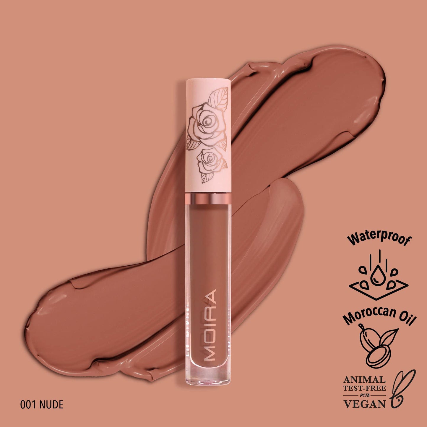 Moira Lip Divine Liquid Lipstick (001, Nude)