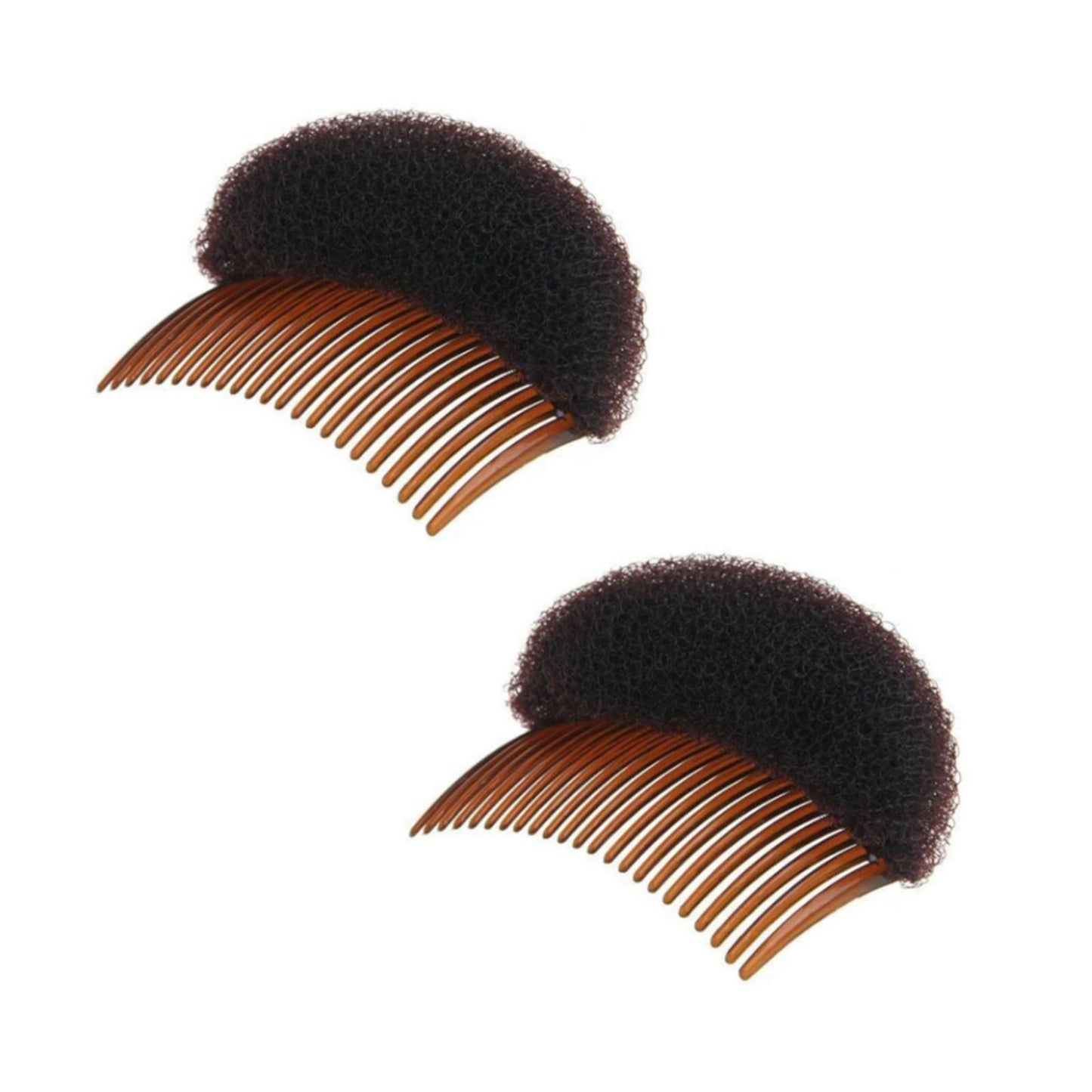 2pcs Women's Hair Styling Accessories - Soft Foam Hair Inserts, Bump Up Pads, Clip Bun Maker, and Braid Tool