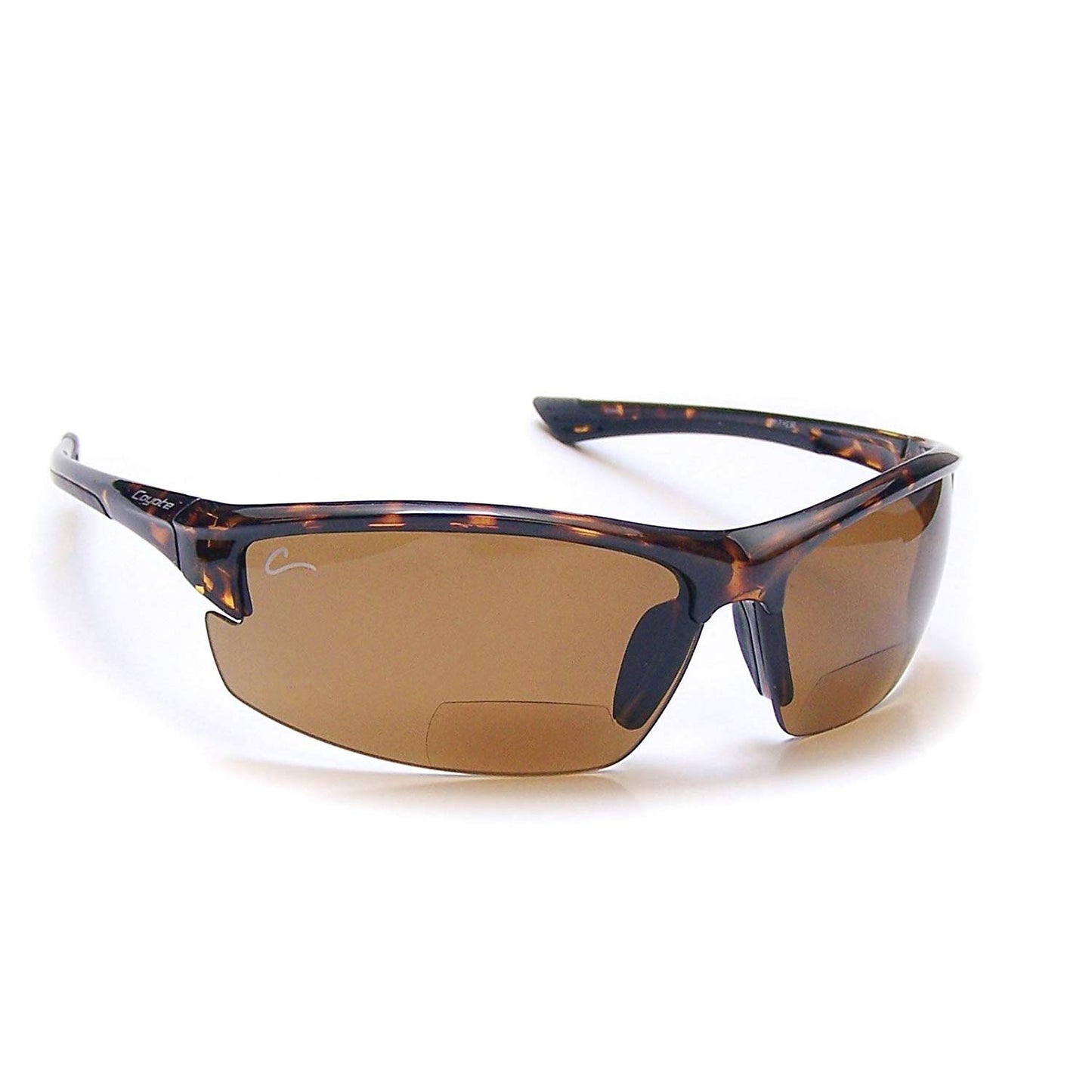 Coyote Eyewear Polarized Reader Sunglasses, Tortoise, Copper +2.50 Power