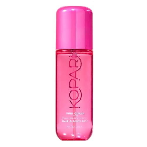 Kopari Pink Guava Hair & Body Mist - Guava, Mango, Mandarin, Coconut, Vanilla & Sandalwood Scent, Long-Lasting Clean Fragrance Spray, Vegan &