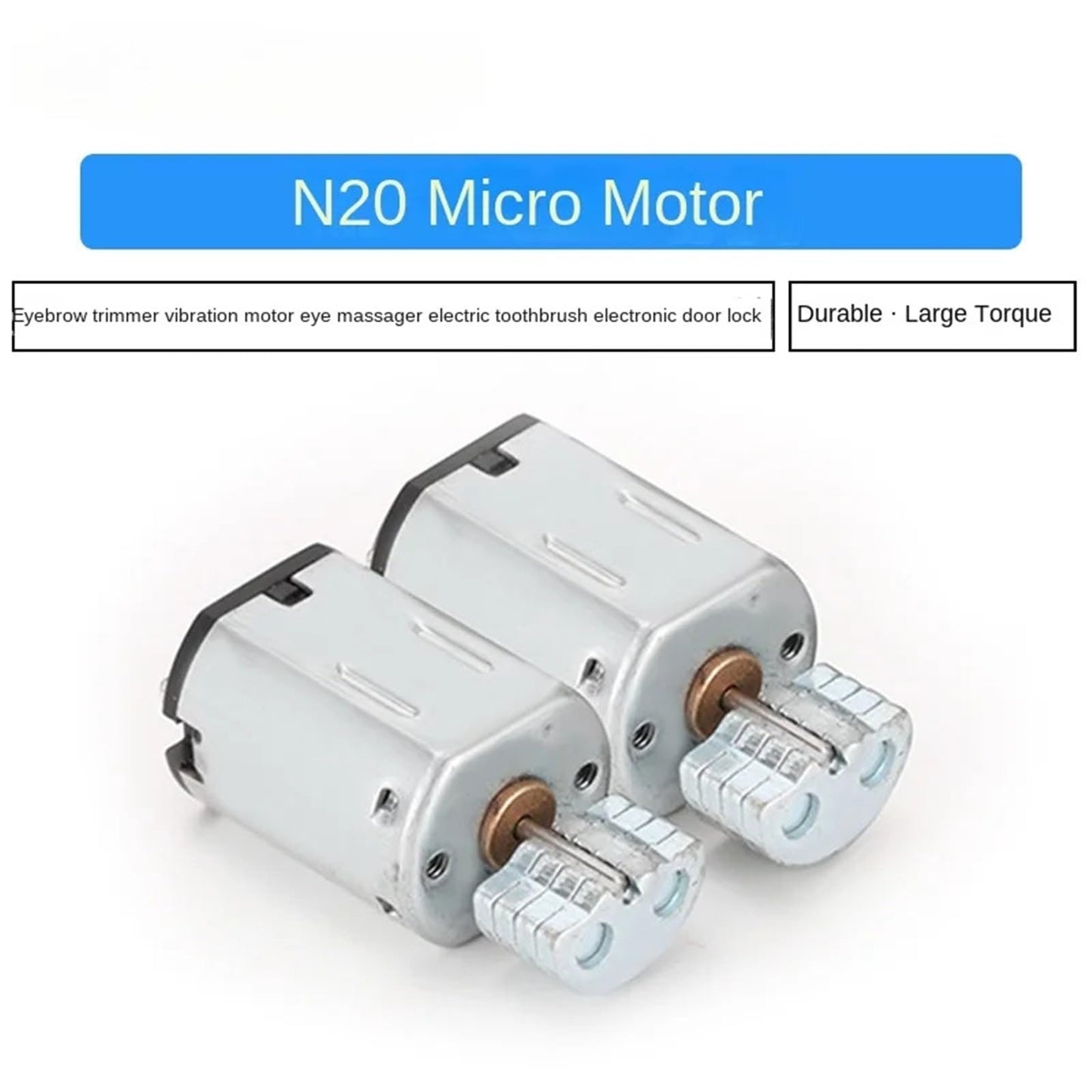 MOICEYHF 1Pcs N20 Electronic Starter Eyebrow Trimmer Vibration Electronic Starter Eye Massager Toothbrush Electronic Door Lock Miniature DC Electronic Beauty and Personal Care MOICEYHF