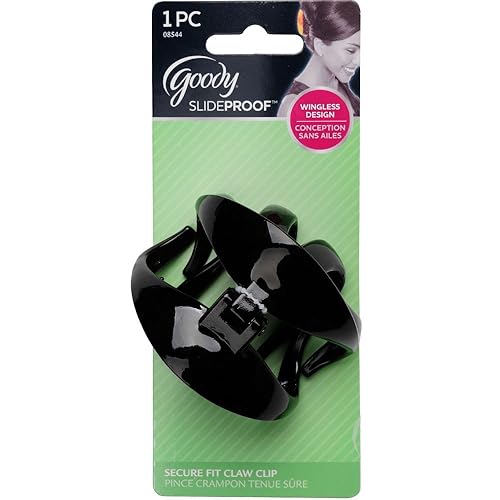 GOODY Women Slideproof Wingless Claw Clip, Large
