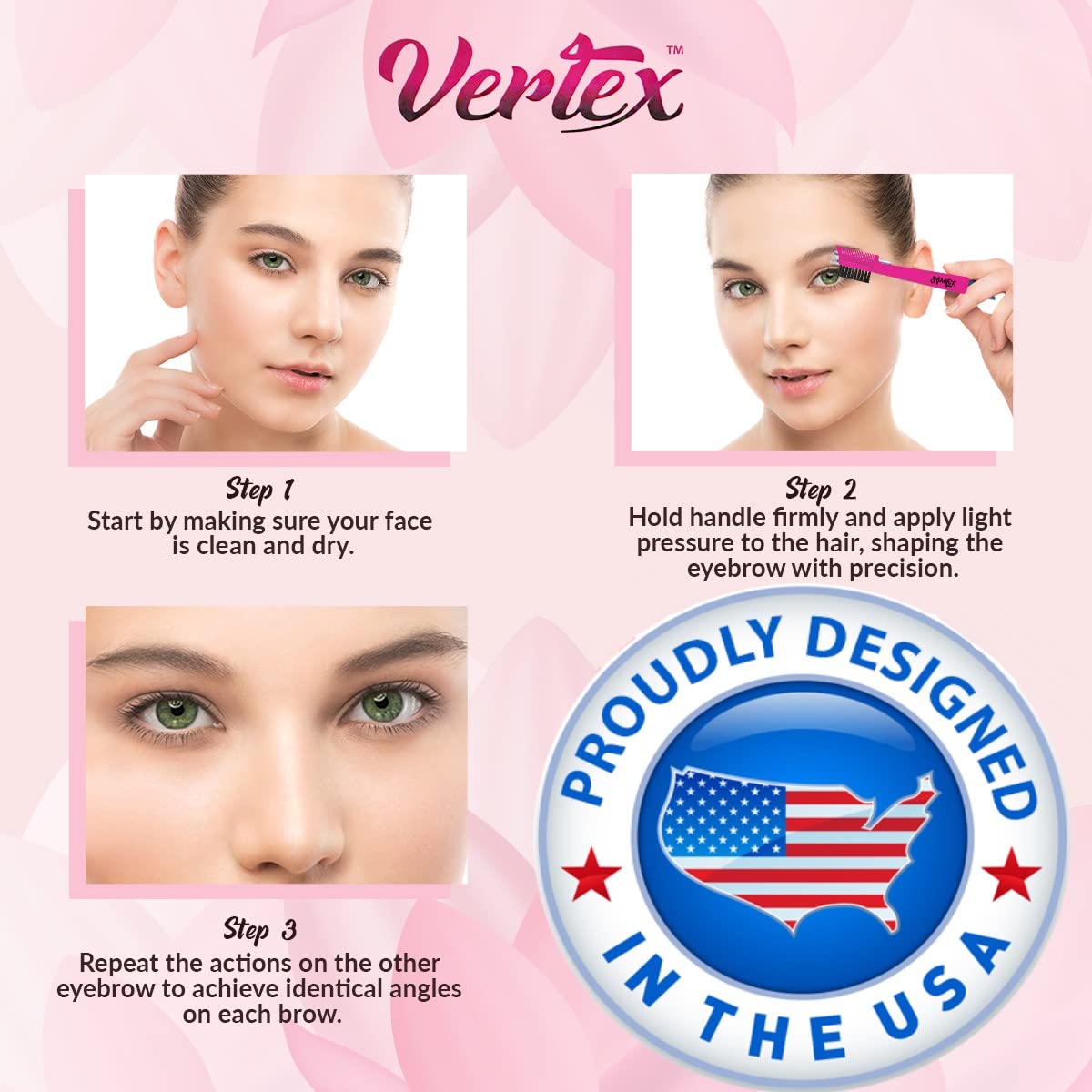 Eyebrow Brush Pencil Comb Kit - Duo Spoolie Thin Angled Real Firm Bristles Filling Blending Definer Techniques For Tint Powder Brow Pomade Gel Makeup