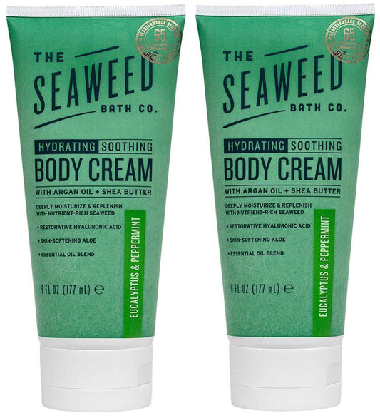 Seaweed Bath Co Eucalyptus Peppermint Hydrate Body Cream, 6 FZ