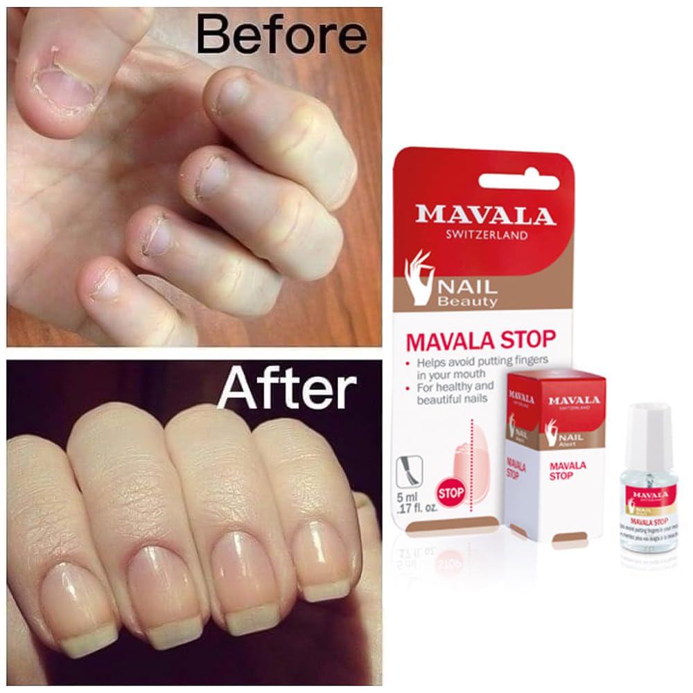 Mavala Stop Deterrent Nail Polish Treatment | Nail Care to Help Stop Putting Fingers In Your Mouth | Bitter Taste| Easy Application | For Ages 3+ | Beauty and Personal Care MAVALA