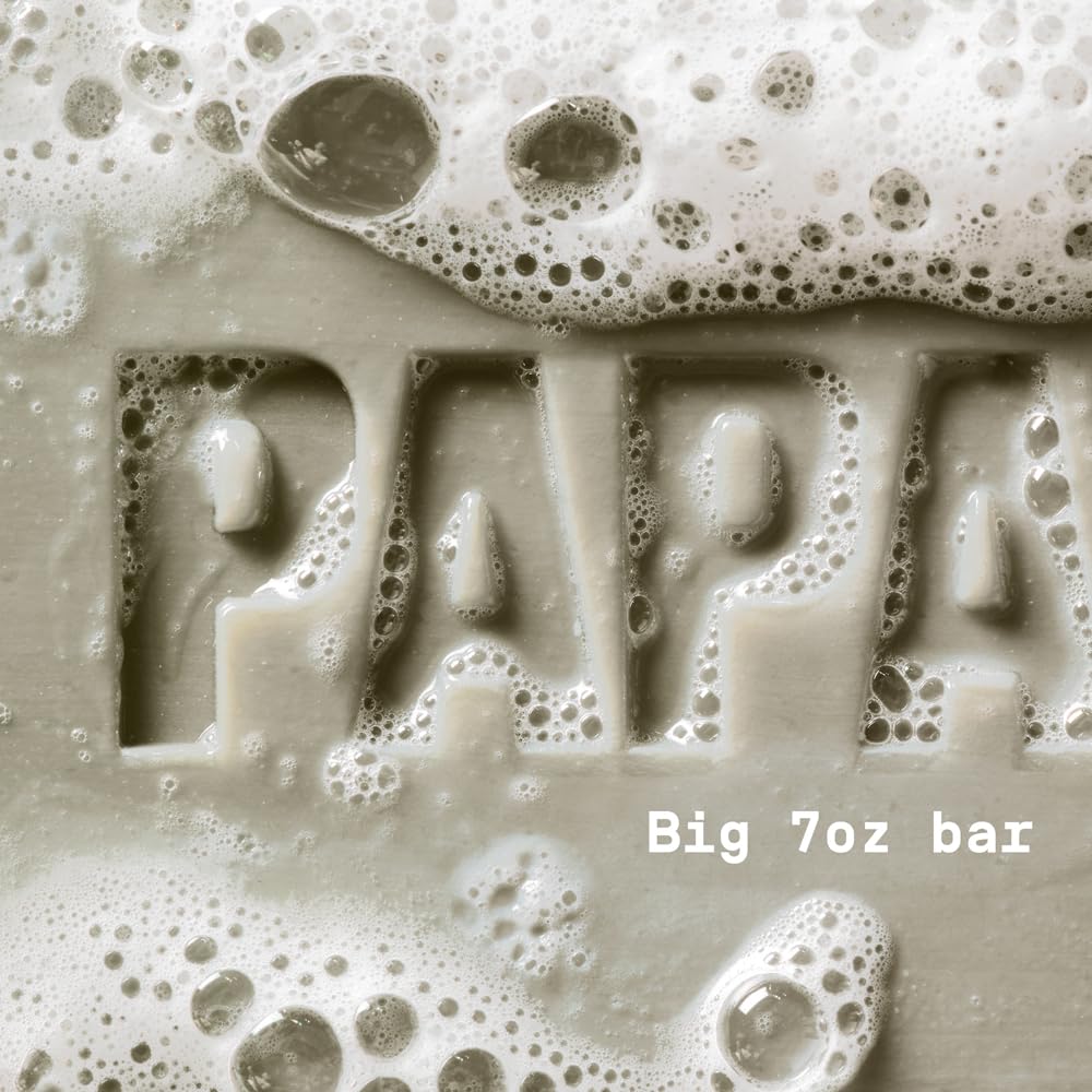 PAPATUI by Dwayne Johnson Enriching Bar Soap for Men | Hydrating Daily Cleanser | Moisturizes with Mango Butter and Avocado Oil | Cedar Sport | 7oz