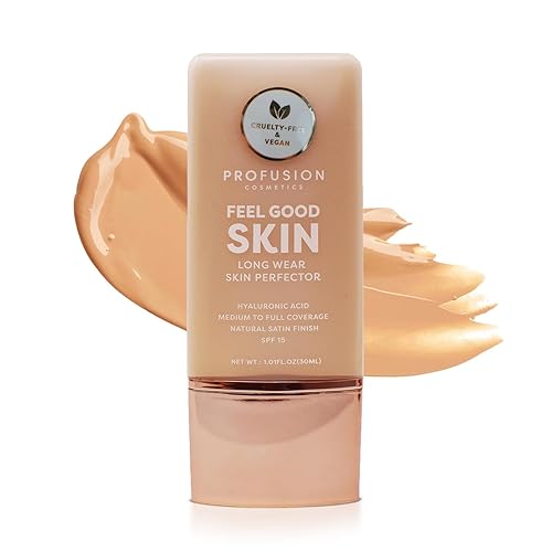 Profusion Cosmetics Lightweight Liquid Foundation for a Flawless and Elegant Radiance, Breathable Makeup that Improves Uneven Skin Tone, Vegan