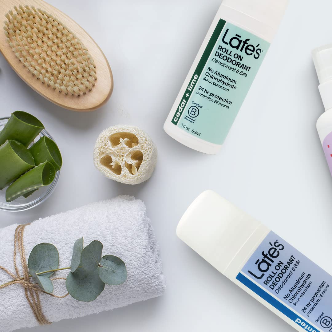 Lafe's Natural Deodorant - 3oz Roll-On Aluminum Free Natural Deodorant - Cedar & Lime - 2 Pack Beauty and Personal Care Lafe's