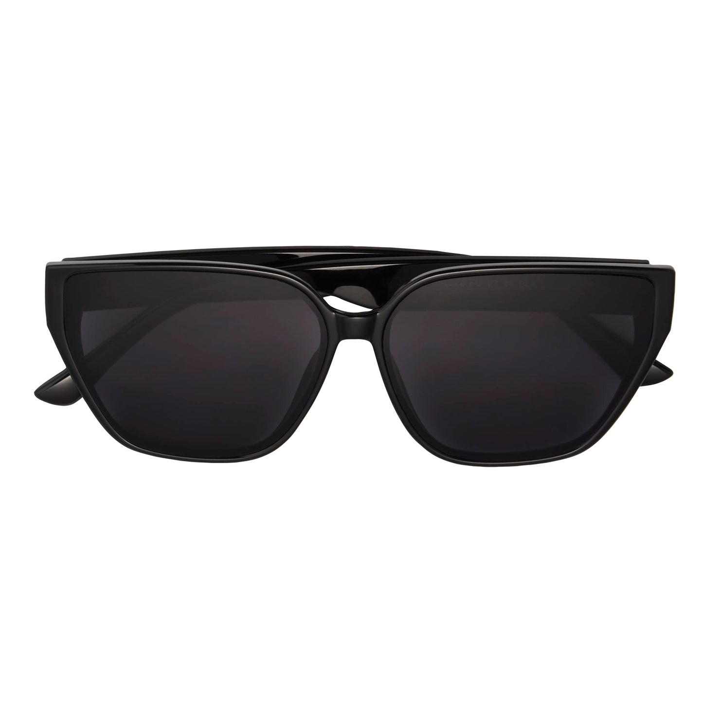 French Connection Women's Maisie Square Sunglasses, Black, 62 mm