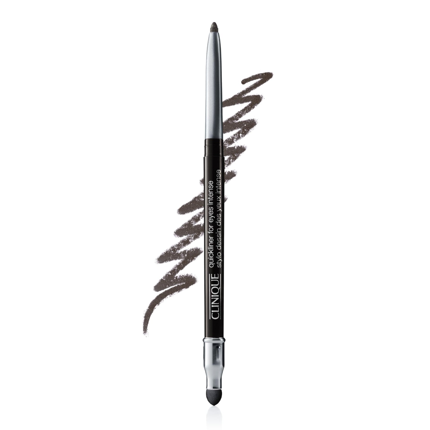 Clinique Quickliner For Eyes Intense Eyeliner Pencil | Water Resistant, Smudge Resistant + Safe For Sensitive Eyes, Intense Charcoal