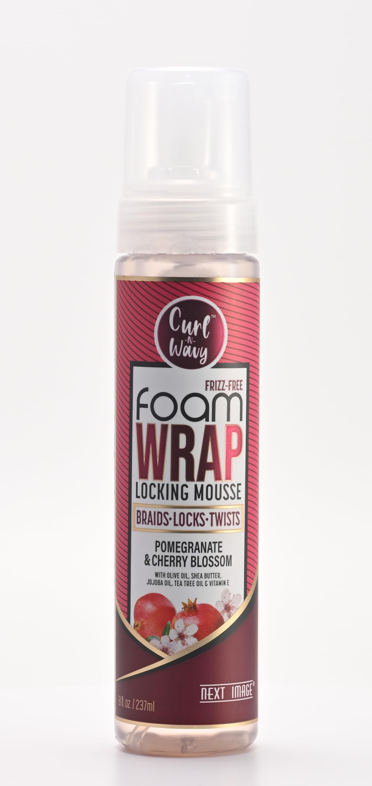 NEXT IMAGE Foam Wrap Locking Mousse (Pomegranate & Cherry Blossom)