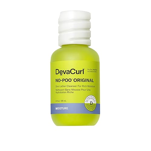 DevaCurl No-Poo Original Non-Lathering Cleanser for Rich Moisture, 3 fl. oz
