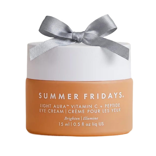 Summer Fridays Light Aura Vitamin C + Peptide Eye Cream - Brightening Eye Cream with an Illuminating and Hydrating Formula (0.5 Fl Oz)