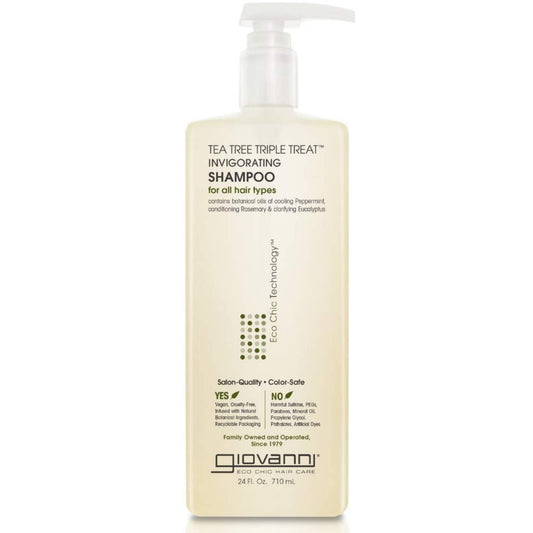 GIOVANNI Tea Tree Triple Treat Invigorating Shampoo, Salon Quality, 24 oz Beauty and Personal Care GIOVANNI Default Title