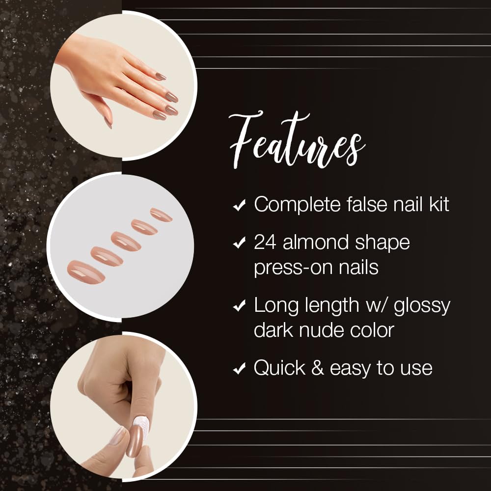 Ardell Nail Addict Artificial Nail Set, Latte Beauty & Personal Care Ardell