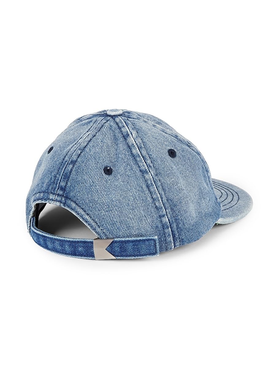Rhude, Denim Embroidered Logo Baseball Cap, Denim Blue