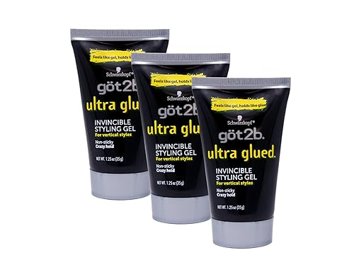 (3Pack) [GOT 2B] ULTRA GLUED INVINCIBLE STYLING GEL 1.25OZ
