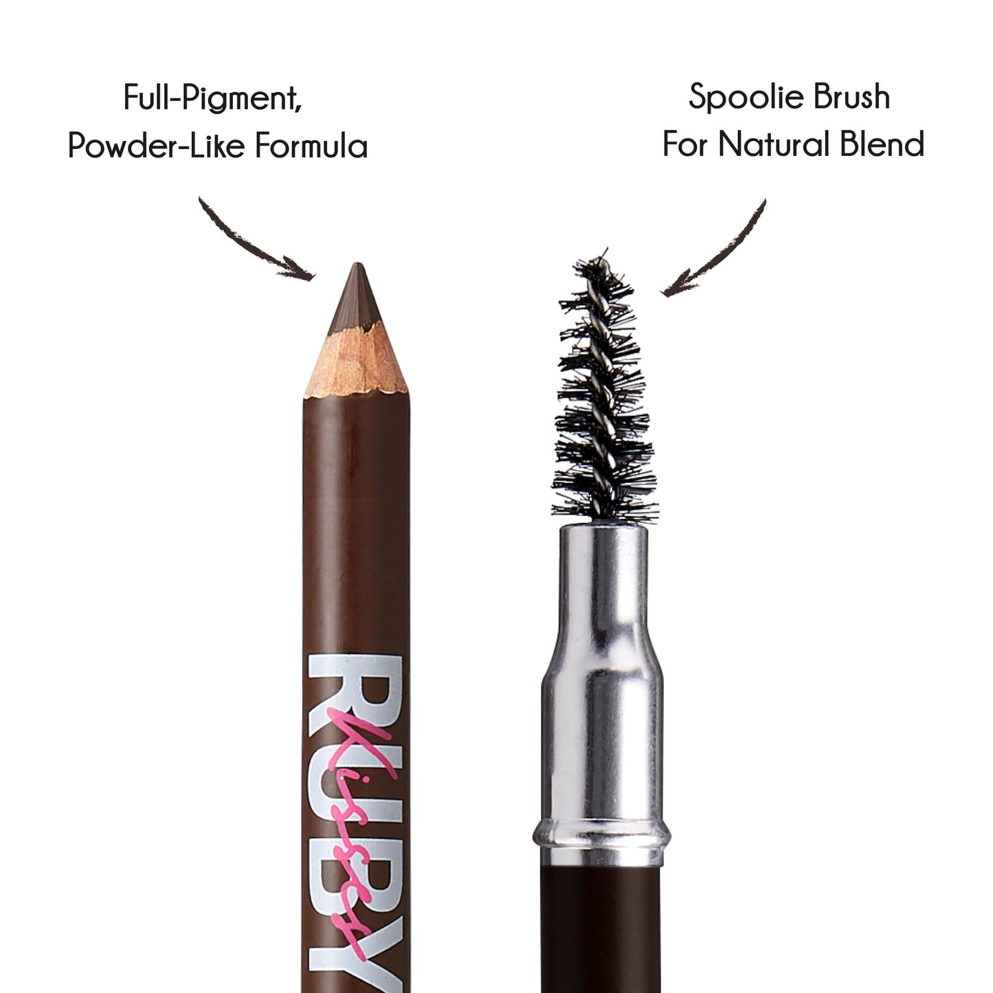 Kiss Go Brow Eyebrow Wooden Pencil Light Medium Brown(6 Pieces)