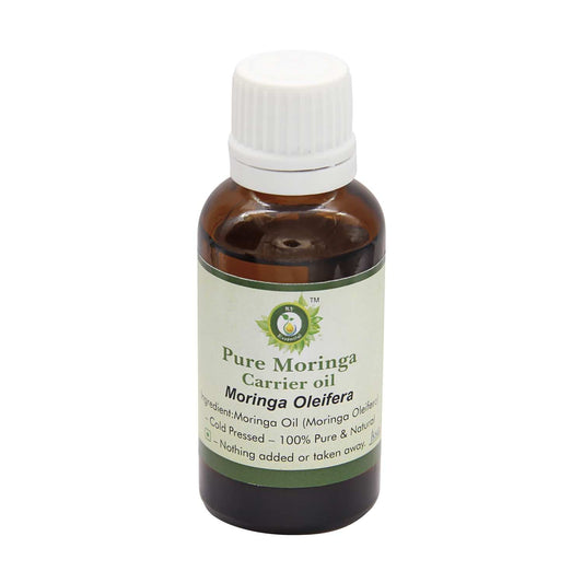 R V Essential Pure Moringa Carrier Oil 50ml (1.69oz)- Moringa Oleifera (100% Pure and Natural Cold Pressed) Beauty and Personal Care R V Essential