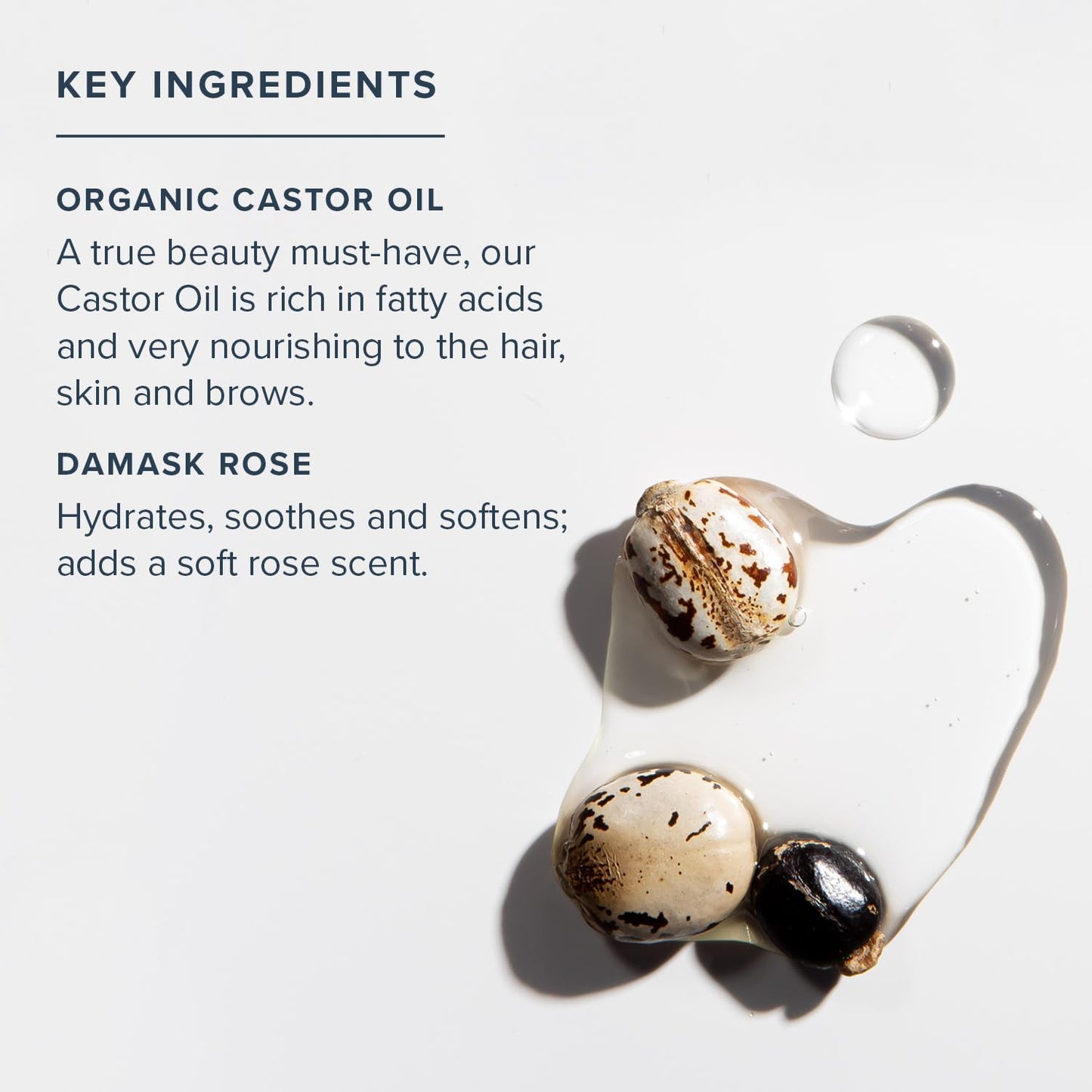 HERITAGE STORE Rose Castor Oil Serum, Oil, Rose (Btl-Glass) | 2oz