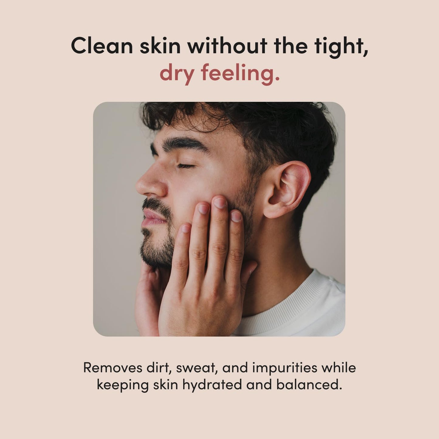 hims High Tide Hydrating Daily Cleanser - With Hyaluronic Acid & Squalane - Moisturizing, Non-Stripping Facial Cleanser - Gentle, pH Balanced
