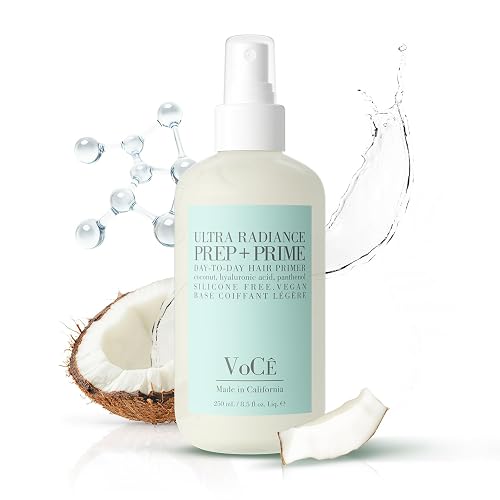 VOCE HAIRCARE VoCÊ Prep + Prime Spray | Heat Protectant Anti-Frizz Vegan Hair Primer 8.5 oz