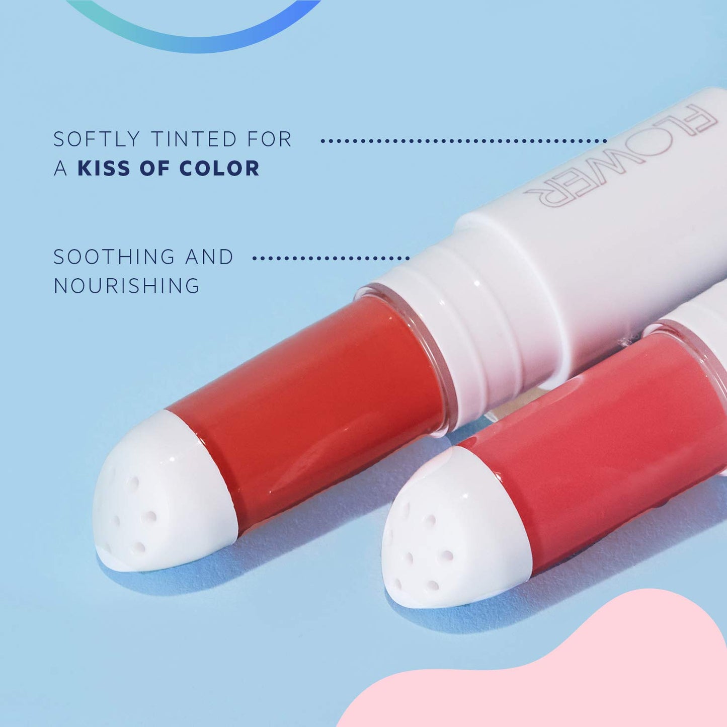 FLOWER BEAUTY By Drew Barrymore Petal Pout Lip Mask - Hydrating + Moisturizes Lips - Mango + Cocoa Butter - Lip Tint - Natural Color + Semi-Glossy