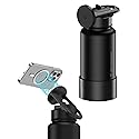 Scosche MFMS32 MagicMount Flask 32 oz Stainless Steel Water Bottle with MagSafe Phone Mount Stand, 12H Hot & 24H Cold, Insulated Flask with Magnetic…