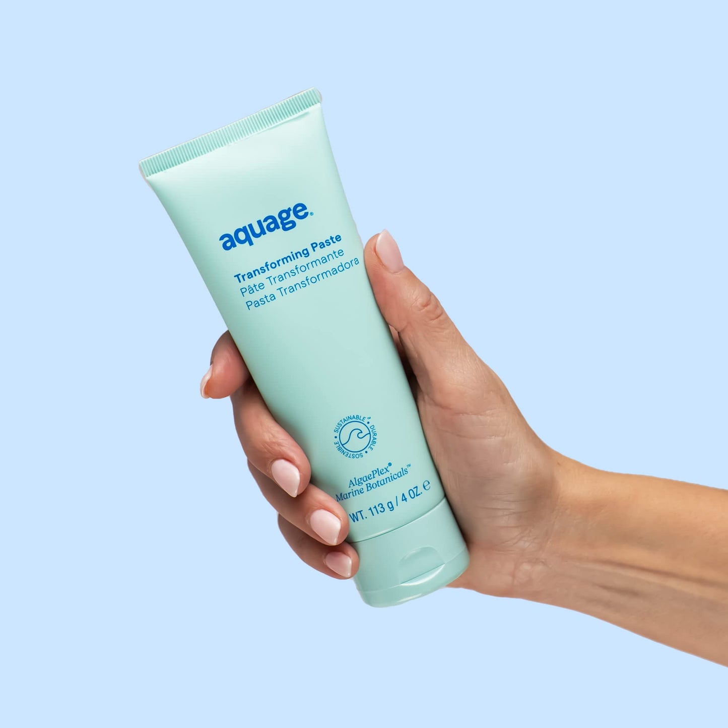 AQUAGE Transforming Paste, Ultra-Firm Hold Texturizer, Combines Flexibility of a Wax With The Hold of Hairspray, 4 oz