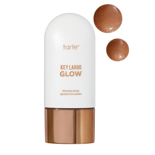 tarte key largo glow bronzing drops - Luminous Serum-Infused Liquid Bronzer with Vitamin E for Sun-Kissed Radiant Lightweight Hydration, Cruelty-Free