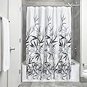 InterDesign Anzu Polyester Shower Curtain Finish: Gray Print