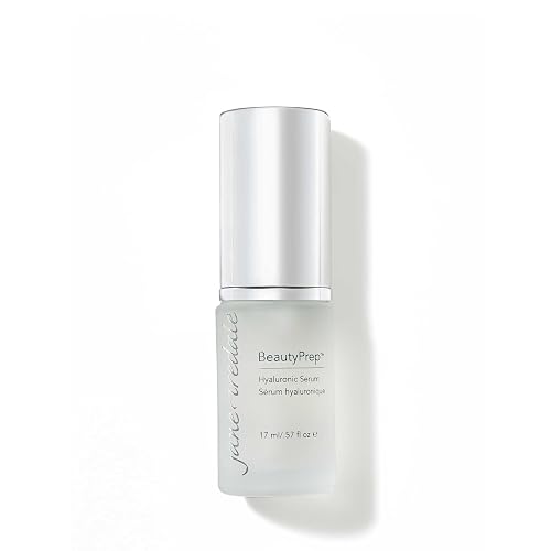 jane iredale BeautyPrep Hyaluronic Serum, Lightweight, Non-Greasy, Moisture-Locking Formula, Smooths, Softens, and Brightens Skin, Paraben Free