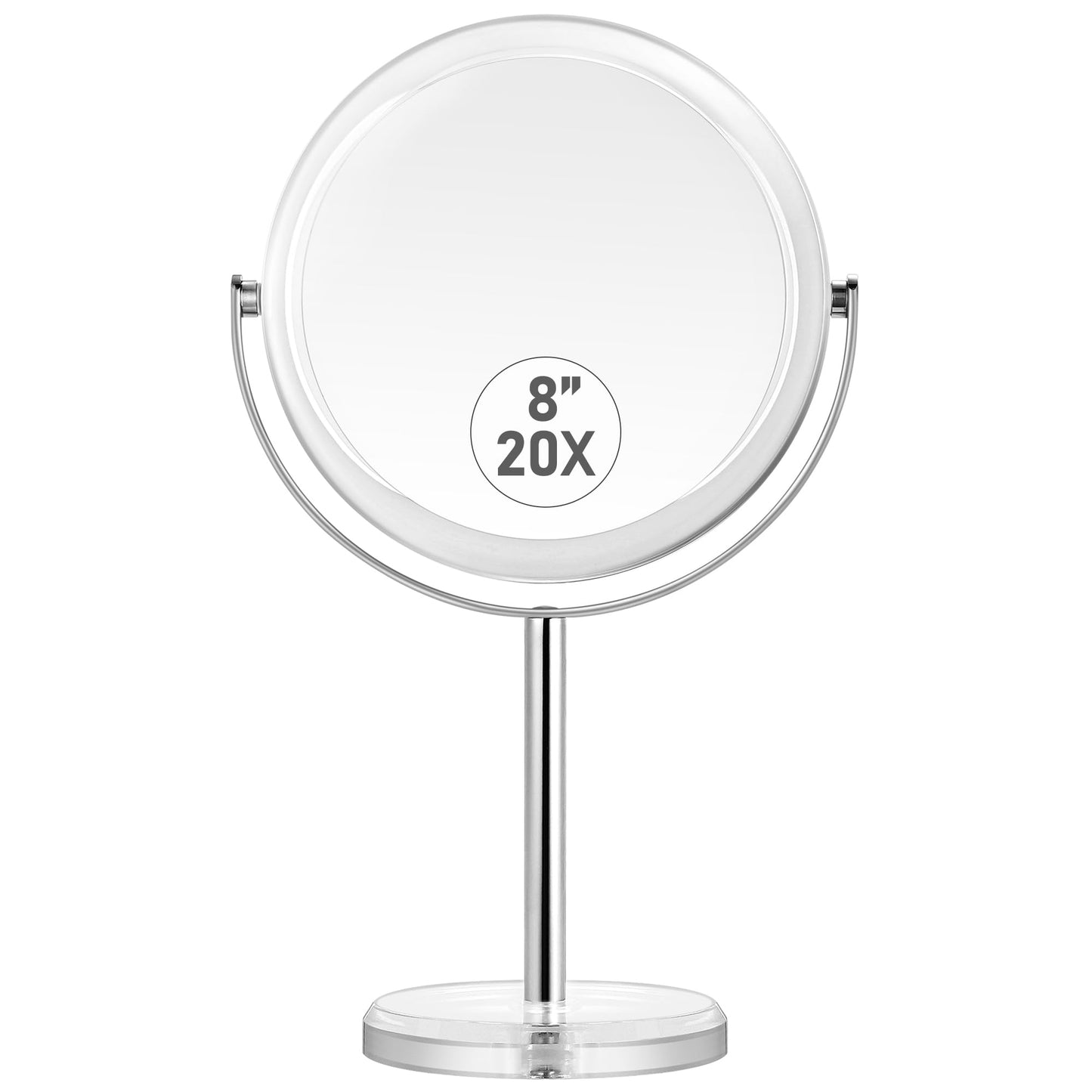MIYADIVA 20X Magnifying Makeup Mirror,Double Sided 1X & 20X Magnifying Mirror with Stand,Tabletop Magnified Vanity Mirror with 360°Rotation Beauty and Personal Care MIYADIVA Default Title