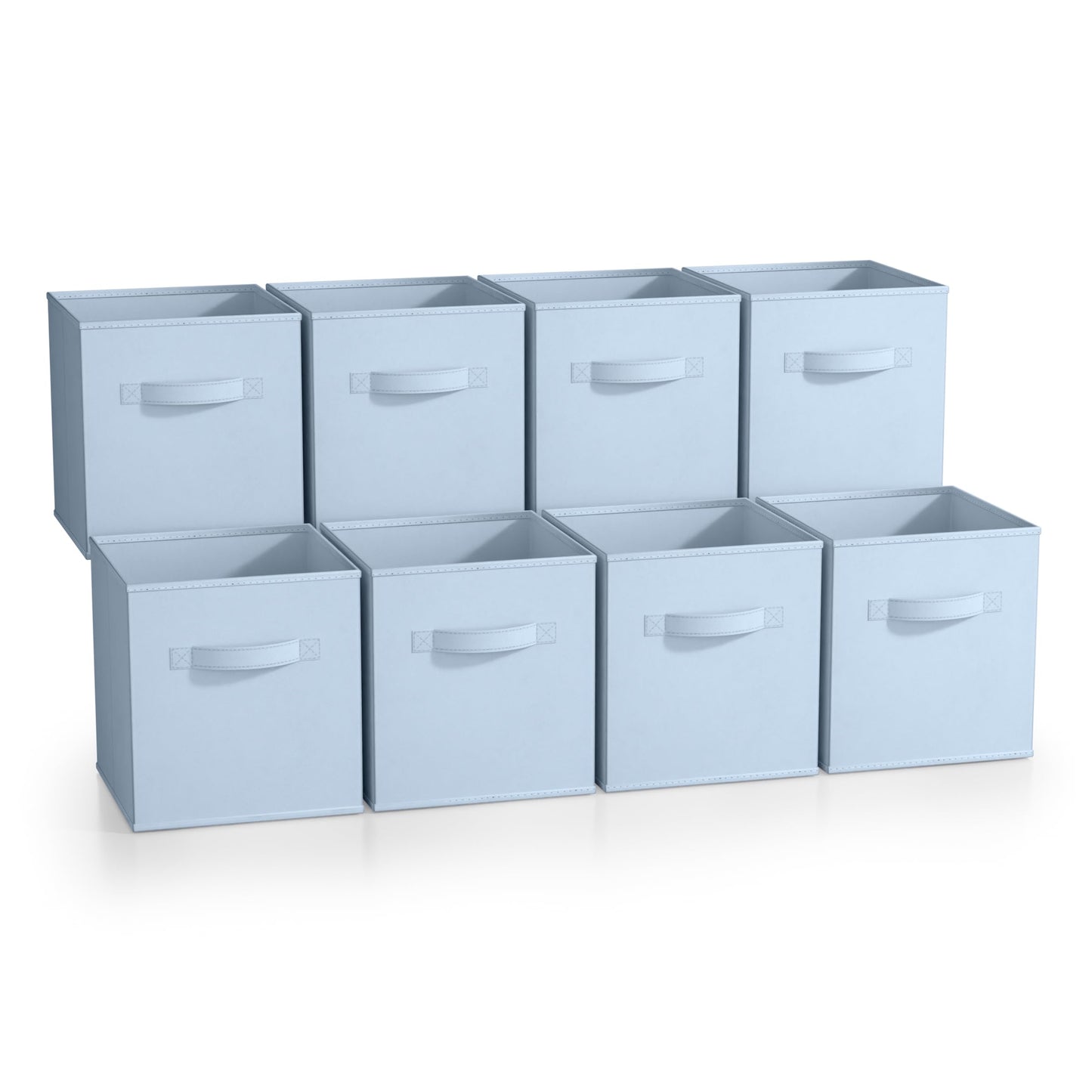 Sorbus Fabric Storage Cubes - 8 Foldable Storage Bins for Organizing Pantry, Cubbies, Toy Box - Clothes Storage & Closet Organizer - 11 Inch…