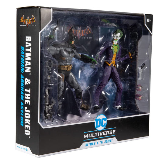 McFarlane DC Comics Batman Vs Arkham Asylum Joker Action Figure Set, 9 Pieces
