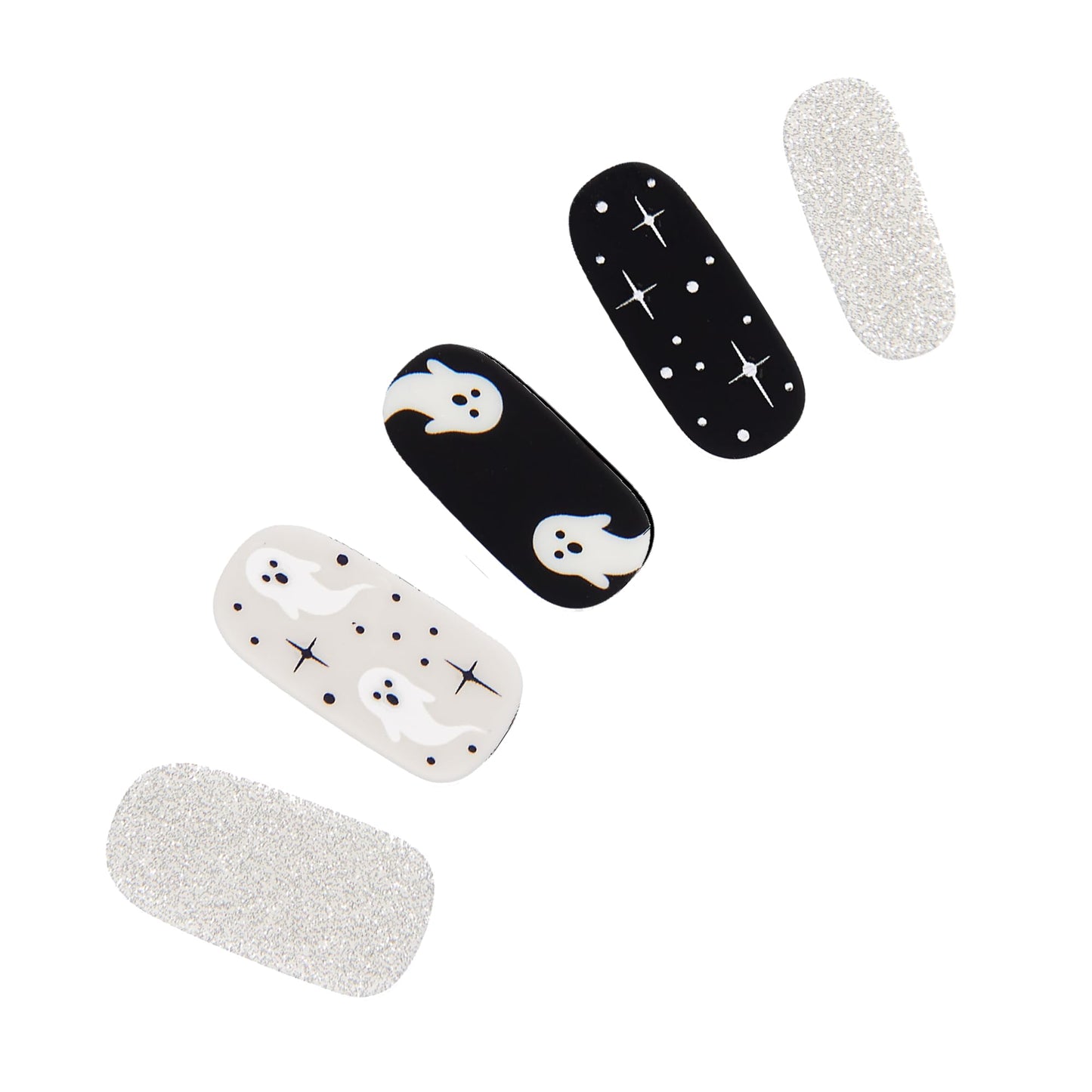 Dashing Diva Gloss Nail Strips - Ghostly Touch | UV Free, Chip Resistant, Long Lasting Gel Stickers | 32 Wraps, 1 Prep Pad, 1 File Beauty & Personal Care Dashing Diva