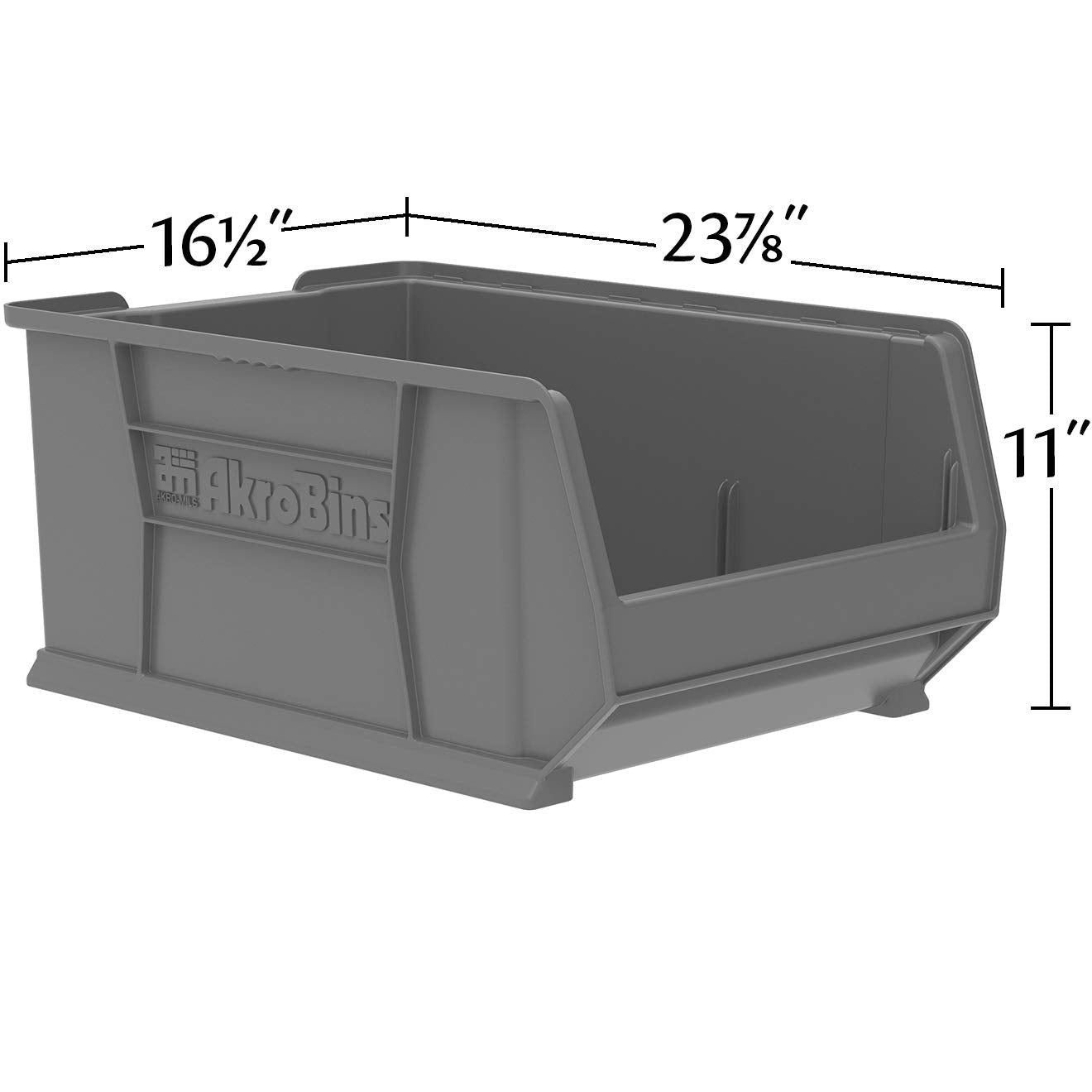 Akro-Mils 30288 Super-Size AkroBins Plastic Storage Bins, Space-Saving Stackable Bins for Garage, Classroom, Warehouse Organization, 24-Inch L x…
