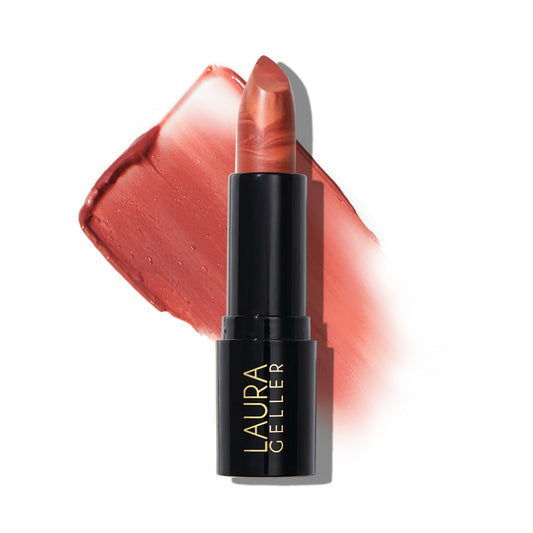 LAURA GELLER NEW YORK Italian Marble Sheer Lipstick - Peach Bellini - Hydrating & Lightweight - Vitamin E & Caster Seed Oil - Cream Finish Beauty & Personal Care LAURA GELLER NEW YORK