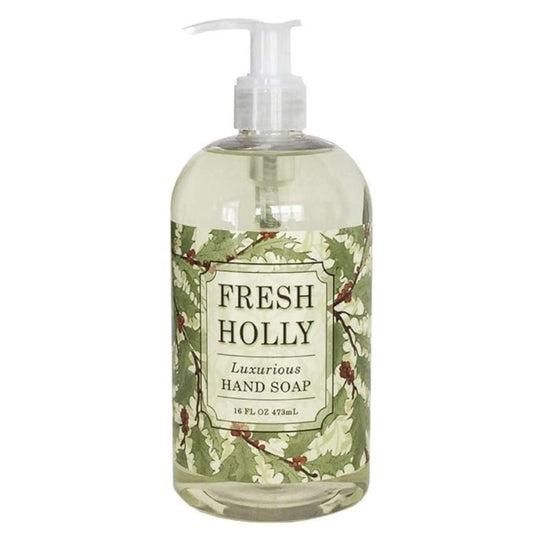 Holiday Collection: Fresh Holly 16oz Hand Soap Beauty & Personal Care Greenwich Bay Trading Company