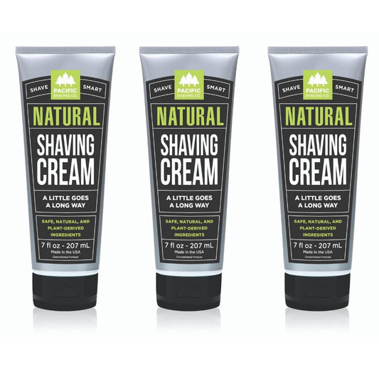 Pacific Shaving Company Natural Shaving Cream - Shea Butter + Vitamin E Shave Cream for Hydrated Sensitive Skin - Clean Formula for a Smooth…