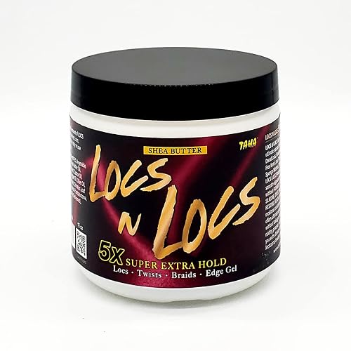 Taha Locs & Locs Gel - 5X Super Extra Hold, Natural & Non-Damaging for Locs, Braids, Twists - 16 Oz (Original(Shea Butter), 1 Pound(Pack of 1))