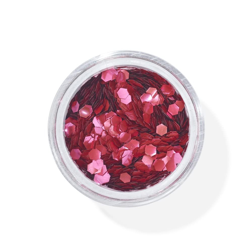 Snazaroo Chunky Bio Glitter, 5g (.17-oz) Tub, Red