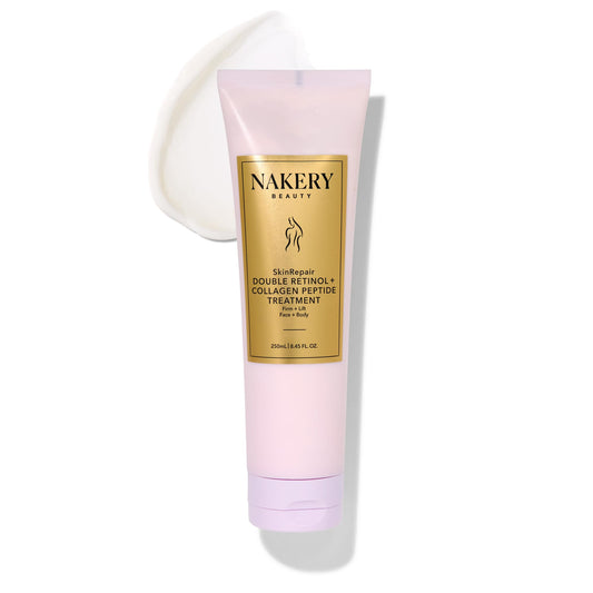 Nakery Beauty Retinol Cream with Collagen and Hyaluronic Acid, Anti Aging Moisturizer for Wrinkles, Face Treatment for All Skin Types, Day and Night