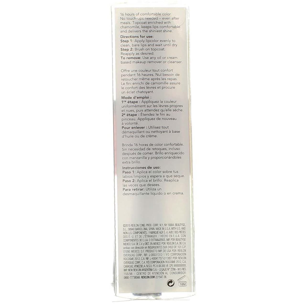 Revlon Liquid Lipstick with Clear Lip Gloss, ColorStay Overtime Lipcolor, Dual Ended with Vitamin E, 360 Endless Spice, 0.07 Fl Oz (Pack of 1)